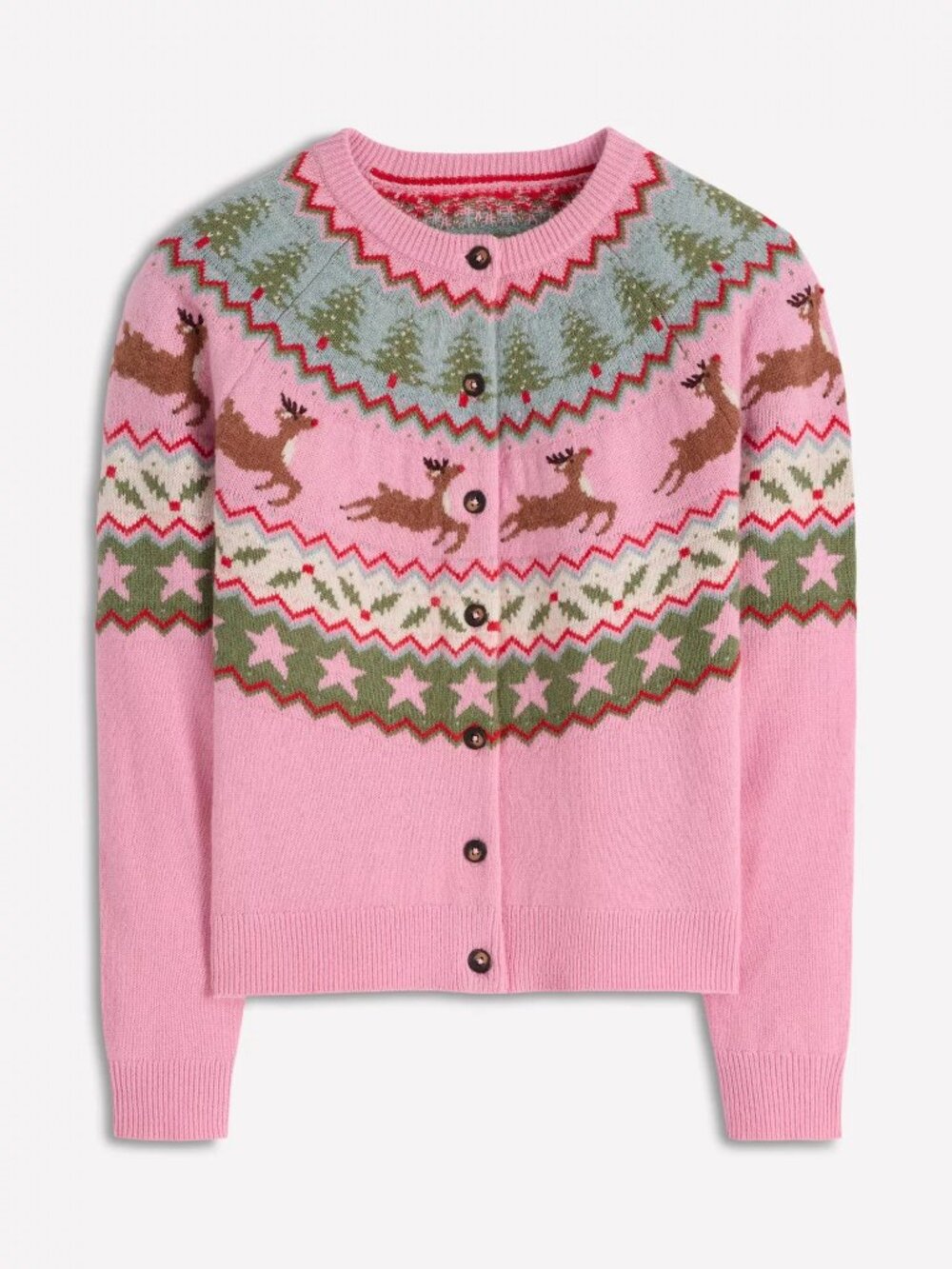 NWOT Boden Edie Fair Isle Wool Blend Cardigan - Picture 4 of 10